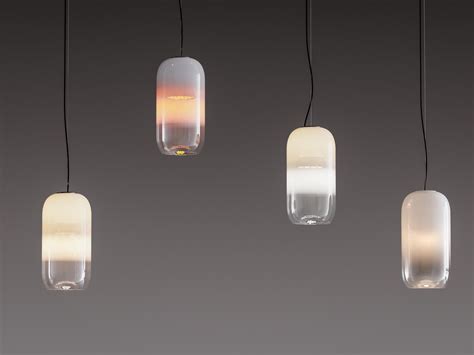 GOPLE LED blown glass pendant lamp By Artemide .